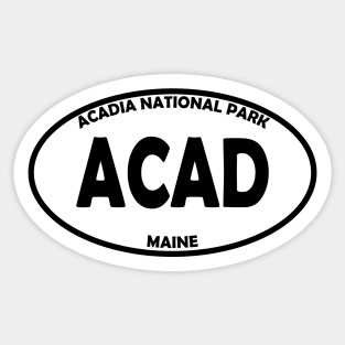 Acadia National Park oval Sticker